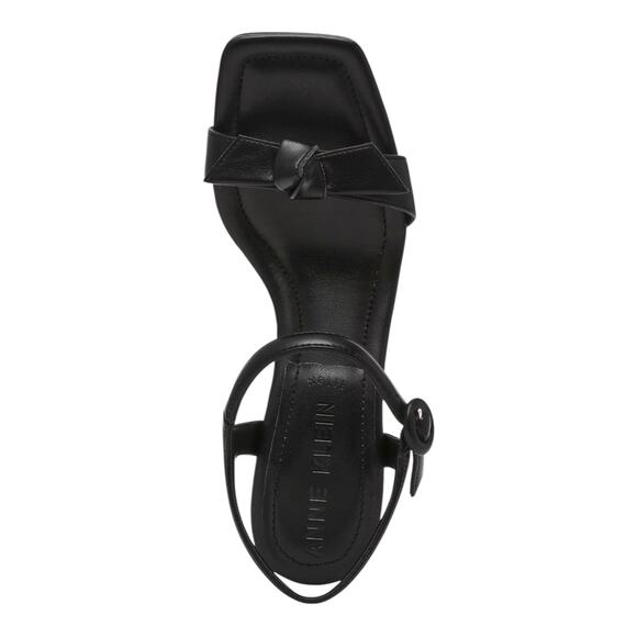 Anne Klein Women's Jia Knot Ankle Strap Dress Sandals Black Size 8 1/2 - Picture 4 of 5